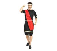 Kreeqe Stunning New Cleopatra Pharaoh Costume Adult Unisex Egyptian Halloween Party Outfit Last Minute(Black-male-Roman,M)