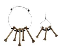 Kreeqe Vibrant Feather Headdress Tribal Accessories Set Adult Native American Style Halloween Costume Stage Performance(white-necklace+bracelet,M)