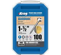 Kreg - 100 galvanised screws - 6 x 38 mm - fine thread - Maxi-Loc square