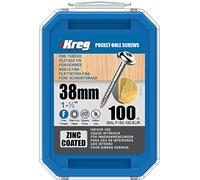 Kreg - 100 galvanised screws - 7 x 38 mm - fine thread - Maxi-Loc square