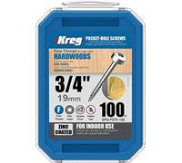 Kreg 19mm (3/4") Screws 100pcs Fine Thread Pan Head Pocket Hole Screws SPS-F0.75