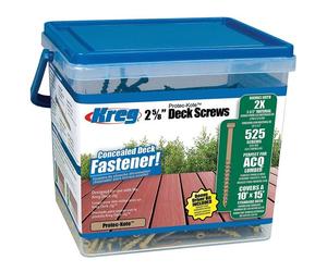 Kreg 67mm (2 5/8") 525pcs Protec Kote #8 Coarse Deck Fixing Screws SDK-C262W