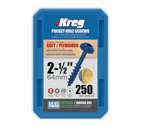 Kreg Blue-Kote WR Pocket Screws - 64mm / 2-1/2″ #8