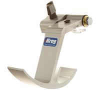 Kreg Brand Doorstop Swing Stop - Sets Distance, Curved Design, Adjustable Lens Cursor, Silver, 1 Piece, Tool