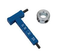 Kreg Easy-Set Stop Collar & Material Thickness Gauge/Hex Wrench Kit | Easy-Set Stop Collar with Material Thickness Gauge and Hex Wrench for Fast Drilling Setup