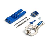 KREG Durable Pocket-Hole Jig 320 with Classic 2 Inch Face Clamp - Includes Wood Clamps for Woodworking & Tight Spaces - For Materials 1/2 Inch to 1 1/2 Inch Thick