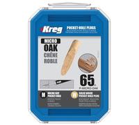 Kreg MICRO Real Wood Oak Plugs 65pcs Pocket Hole P-MICRO-OAK