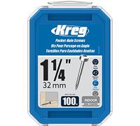 Kreg Pocket-Hole #6 Screws, 1-1/4", Panhead, Fine, (100)