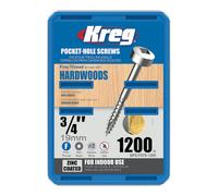 Kreg Pocket Screws - 19mm / .75" No. 6 Fine Pan-Head 1200Ct