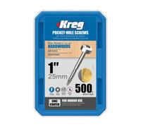 Kreg Pocket Screws - 25mm / 1" No. 6 Fine Pan-Head 500Ct