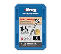 Kreg Pocket Screws - 32mm / 1-1/4\ #8 Coarse Washer-Head - 500pk"