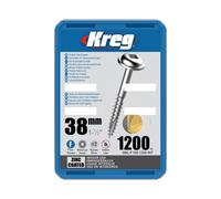 Kreg Pocket Screws - 38mm / 1-1/2" No. 6 Fine Pan-Head 1200C