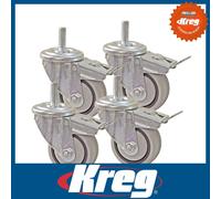 Kreg PRS3090 3" Dual Locking Caster Set Wheels for Kreg Multipurpose Shop Stand
