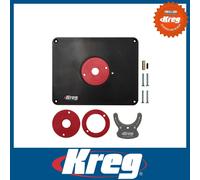 Kreg PRS4034 Precision Router Table Insert Plate w/ Level-Loc Rings (predrilled)