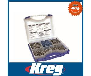 Kreg SK03 112874 Pocket-Hole Self Tapping Screw Project Kit 675pc Jig Joinery