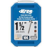 Kreg SML-C150-100 Pocket Screws, 1-1/2" #8 Coarse-Thread, Washer-Head (100 Count)