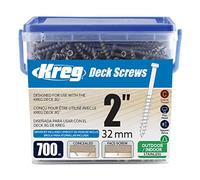 KREG® Stainless Steel Deck Screw - 51mm/2.00", #8 Coarse-Thread, Pan Head, 700-count