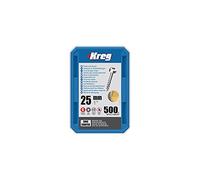 KREG® Zinc Pocket-Hole Screws - 25mm/1.00", #7 Coarse-Thread, Pan Head, 500-count