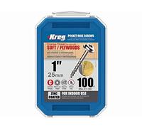 KREG® Zinc Pocket-Hole Screws - 25mm/1.00", #8 Coarse-Thread, Maxi-Loc™, 500-count
