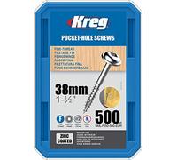 KREG® Zinc Pocket-Hole Screws - 38mm/1.50", #7 Fine-Thread, Maxi-Loc™, 500-count