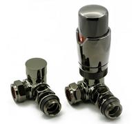 Kreisel Reina Modal Trv Corner Radiator Valve And Lockshield Oiled Bronze