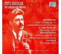 Kreisler, Fritz - Plays Beethoven/Mendelssohn