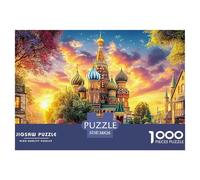 Kremlin Russia 1000 Piece Impossible Puzzle for Adults - Challenging Jigsaw Puzzles, Family Activity & Mind Game Gift 38x26cm/1000pcs