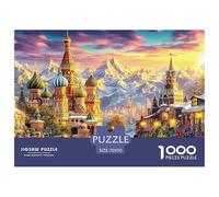 Kremlin Russia 1000 Piece Jigsaw Puzzle for Adults - A Great Gift Idea for Men & Women, Challenging Wall Art for Home Decoration 70x50cm/1000pcs