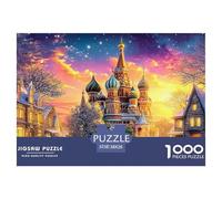 Kremlin Russia 1000 Piece Jigsaw Puzzle for Adults - A Great Gift Idea for Men & Women, Challenging Wall Art for Home Decoration 38x26cm/1000pcs