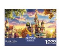 Kremlin Russia 1000 Piece Jigsaw Puzzle for Adults - A Great Gift Idea for Men & Women, Challenging Wall Art for Home Decoration 38x26cm/1000pcs