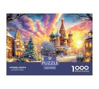 Kremlin Russia 1000 Piece Jigsaw Puzzle for All Ages - Eco-Friendly Recycled Paper, A Great Gift Idea And Home Decoration Project 70x50cm/1000pcs
