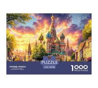 Kremlin Russia 1000 Piece Jigsaw Puzzle for All Ages - Eco-Friendly Recycled Paper, A Great Gift Idea And Home Decoration Project 52x38cm/1000pcs