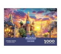 Kremlin Russia 1000 Piece Jigsaw Puzzle for All Ages - Eco-Friendly Recycled Paper, A Great Gift Idea And Home Decoration Project 52x38cm/1000pcs