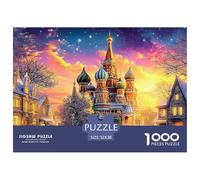 Kremlin Russia 1000 Piece Jigsaw Puzzle for Family - Fun Challenge for Adults & Kids, A Great Gift And Interactive Home Decor Project 52x38cm/1000pcs