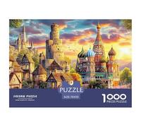 Kremlin Russia 1000 Piece Jigsaw Puzzle for Family - Fun Challenge for Adults & Kids, A Great Gift And Interactive Home Decor Project 70x50cm/1000pcs