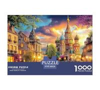 Kremlin Russia 1000 Piece Jigsaw Puzzle for Family - Fun Challenge for Adults & Kids, A Great Gift And Interactive Home Decor Project 38x26cm/1000pcs