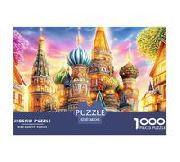 Kremlin Russia 1000 Piece Jigsaw Puzzle for Family - Fun Challenge for Adults & Kids, A Great Gift And Interactive Home Decor Project 38x26cm/1000pcs