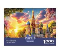 Kremlin Russia 1000 Piece Jigsaw Puzzle with Whimsical Design - A Charming Challenge for All Ages And Beautiful Home Decoration 52x38cm/1000pcs