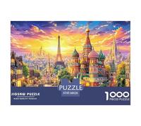 Kremlin Russia 1000 Piece Jigsaw Puzzle with Whimsical Design - A Charming Challenge for All Ages And Beautiful Home Decoration 38x26cm/1000pcs