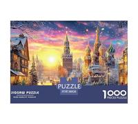 Kremlin Russia 1000 Piece Jigsaw Puzzle with Whimsical Design - A Charming Challenge for All Ages And Beautiful Home Decoration 38x26cm/1000pcs