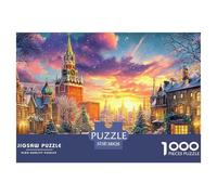 Kremlin Russia 1000 Piece Jigsaw Puzzle with Whimsical Design - A Charming Challenge for All Ages And Beautiful Home Decoration 38x26cm/1000pcs