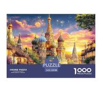 Kremlin Russia Jigsaw Puzzle 1000-Piece for Adults & Kids, Challenging Home Decoration Gift 52x38cm/1000pcs