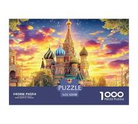 Kremlin Russia Jigsaw Puzzle 1000-Piece for Adults & Kids, Challenging Home Decoration Gift 52x38cm/1000pcs