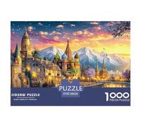 Kremlin Russia Puzzles 1000 Piece for Adults Puzzle Impossible, Puzzle Family Activity Puzzles Game 38x26cm/1000pcs