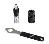 KREMORV Bicycle Crank Extractor Bike Bottom Bracket Removal Tool with 16mm Spanner Repair Tools Kit Compatible with Shimano Octalink ISIS BSA SRAM