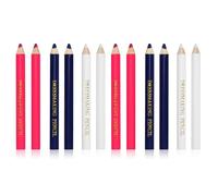 KRENIE 12 Pcs Water-Soluble Tailor Fabric Chalk Pencils For Sewing Crafts
