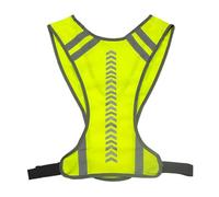 KRENIE Hi Vis Running Vest with Pocket - Adjustable Reflective Running Gear for Night Jogging - Breathable High Visibility Vest for Men Women - Lightweight Reflective Running Top for Cycling & Hiking