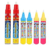 KRENIE Water Doodle Pens Replacement Set for Kids - 6 Pcs, 2 Large & 4 Small Drawing Pens - Compatible with All Water Doodle Mats for Toddlers and Children