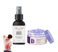 Kresin Joint Pain Gel & Lavender Magnesium Body Spray-2PCS Mothers Day Gifts-Lavender Infused Muscle Relief for Knees,Back,Neck & Hand,Pain Relief Gel,Soothes Physical Exhaustion & Poor Sleep