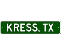 Kress, Texas Metal Wall Decor City Limit Sign